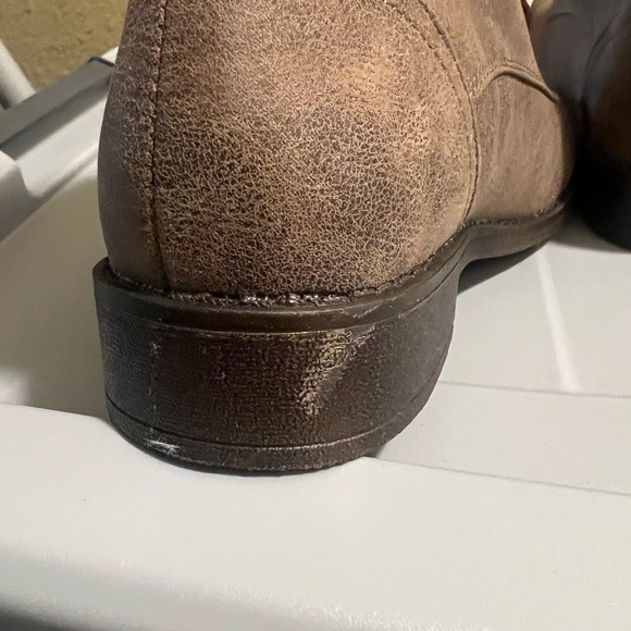 Shoedazzle Brown Kirsten Combat Bootie Size 7 Winter Fall Cozy Girl - Picture 5 of 13